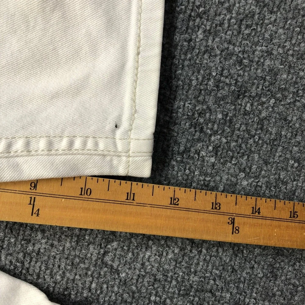 Levis 569 Loose Straight White Denim Shorts Mens 32 Relaxed Fit